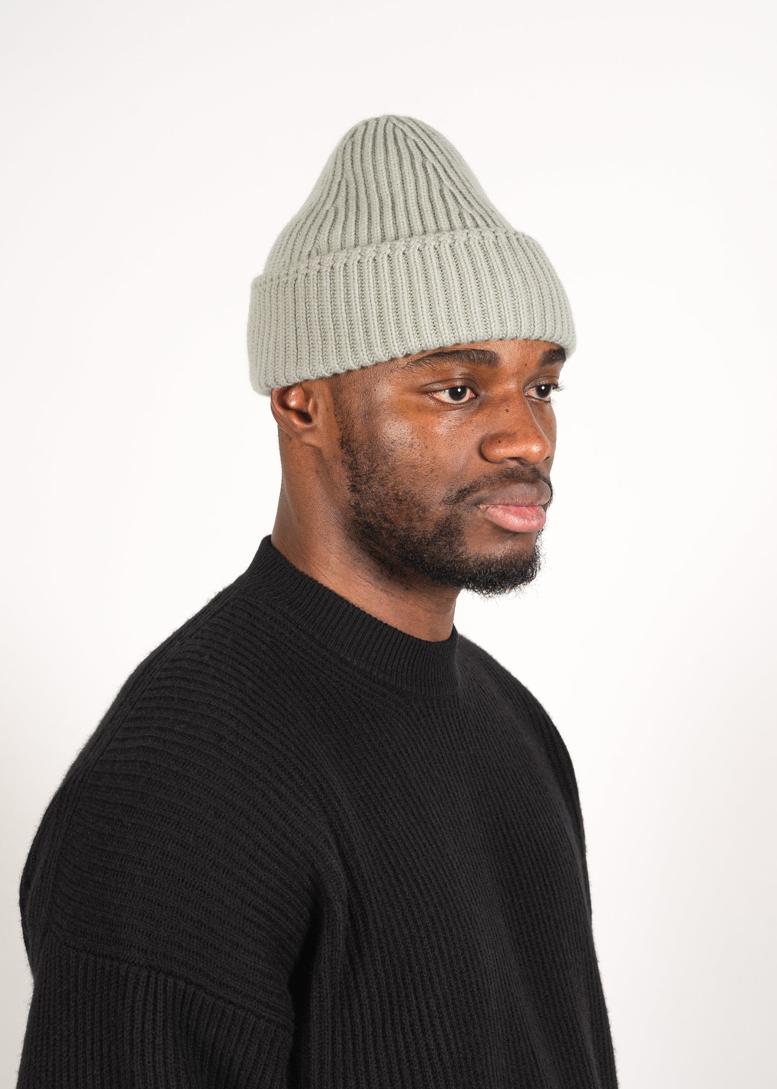 Y-0004 Cashmere Blend Beanie - Sage