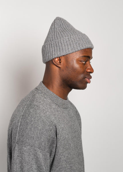 Sashiki サシキ Baby Cashmere knit cap Gray Baby Cashmere knit cap - 帽子店 Sashiki