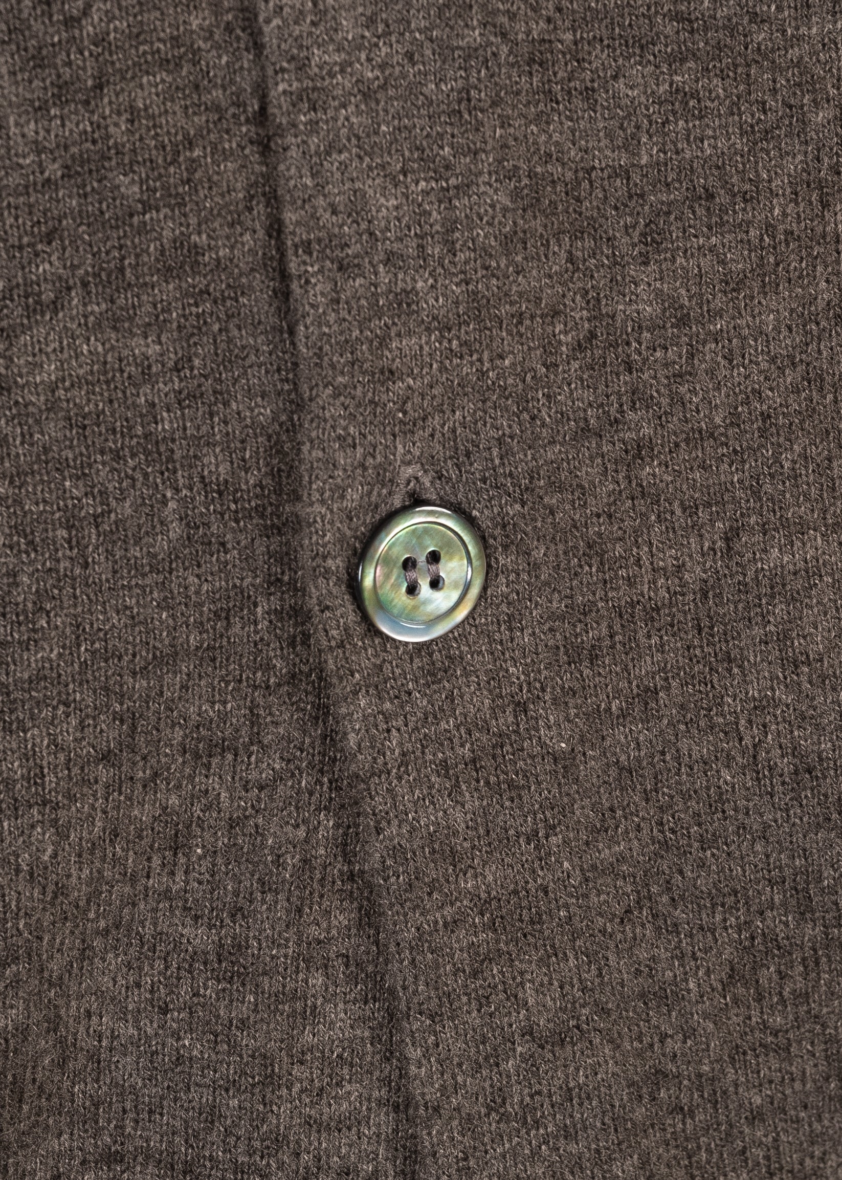 Merino/cashmere oversized cardigan in dark brown — Y-0017 | YACAIA