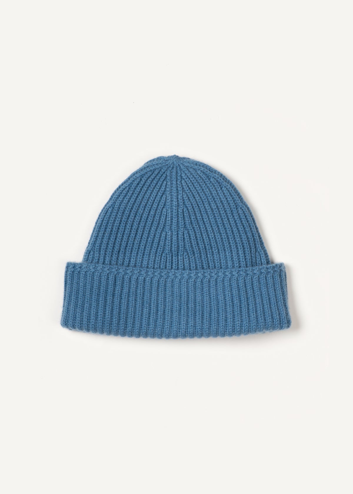 Y-0004 Merino/Cashmere Beanie - Slate , Yacaia-Y-0004-Slate-Flatlay-01