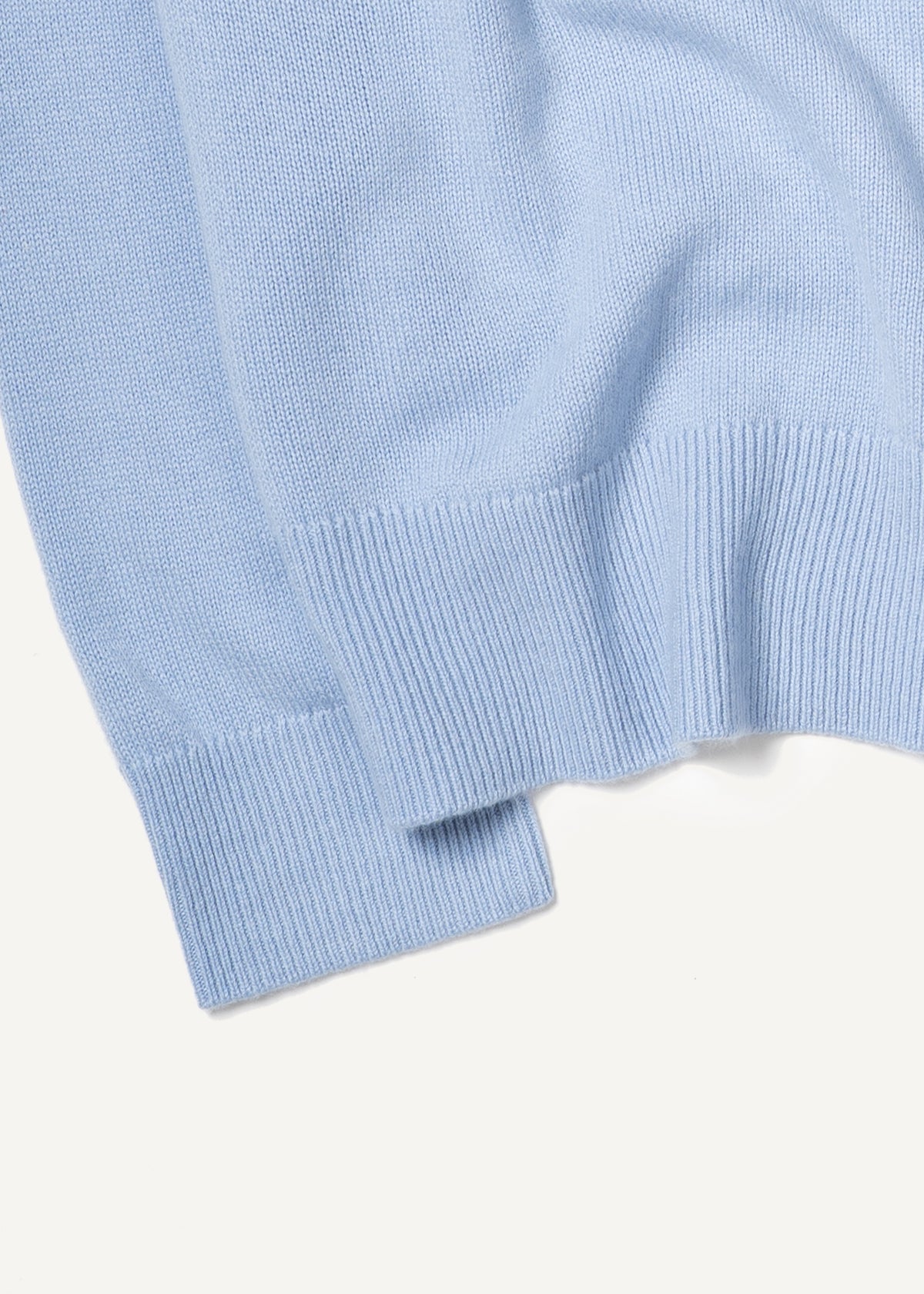 Y-0008 Oversized Merino/Cashmere Sweater - Light Blue , Yacaia-Y-0008-Light-Blue-Flatlay-01