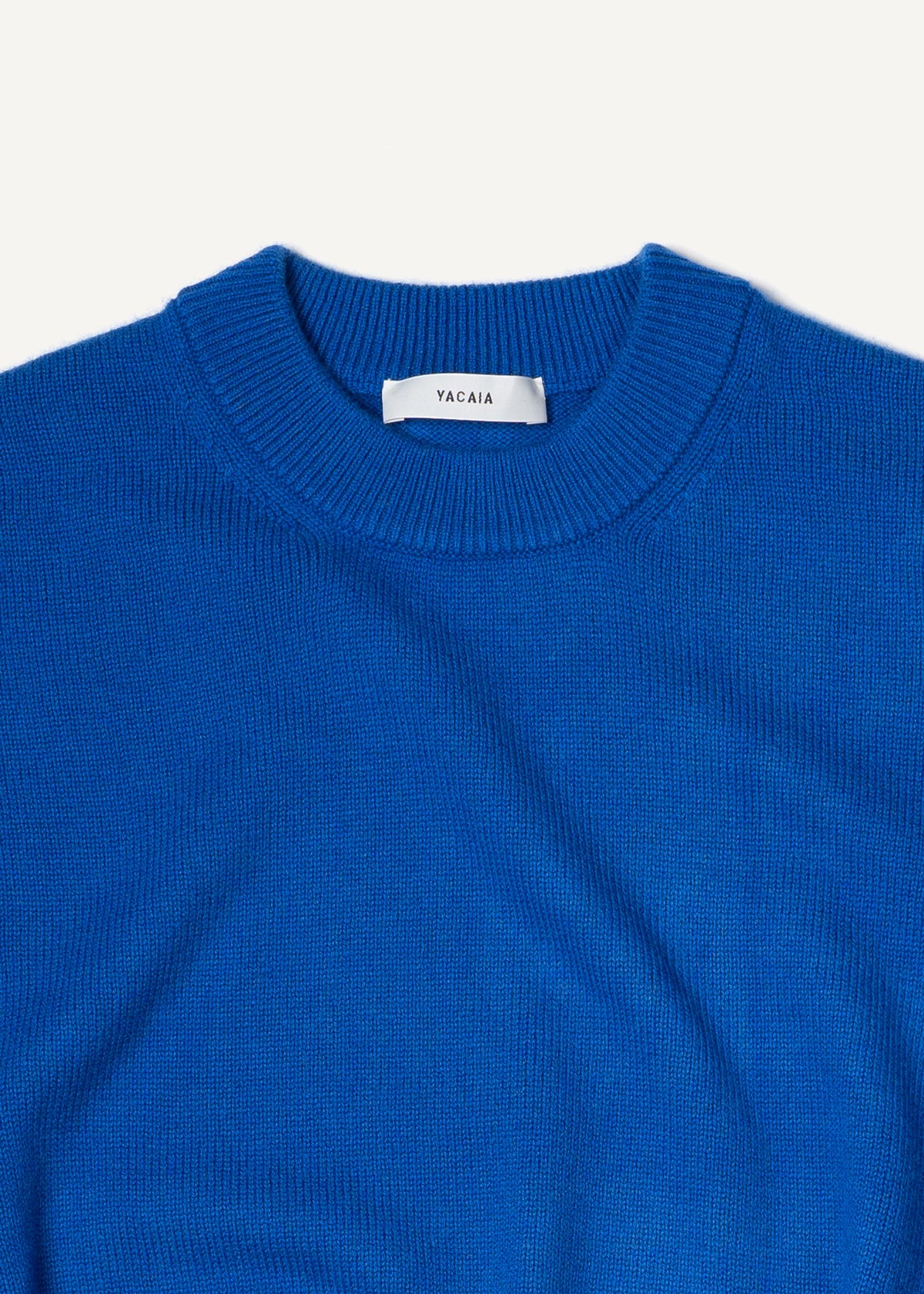 Y-0008 Oversized Merino/Cashmere Sweater - Royal , Yacaia-Y-0008-Royal-Flatlay-02_0bbadcae-da63-4866-80d8-1fbd708c58a7