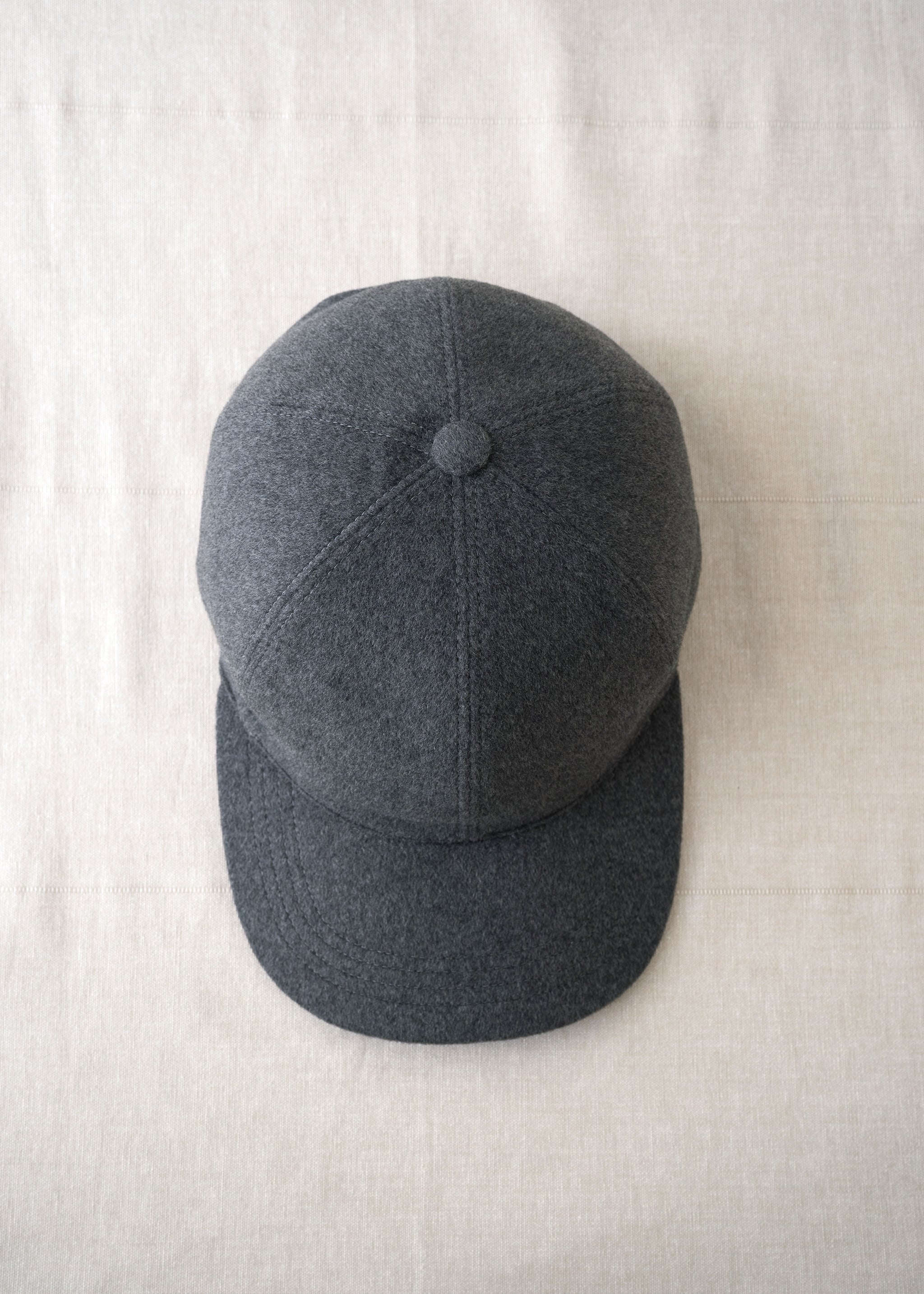 Y-0001 Baseball Cap - Grey (100% cashmere)