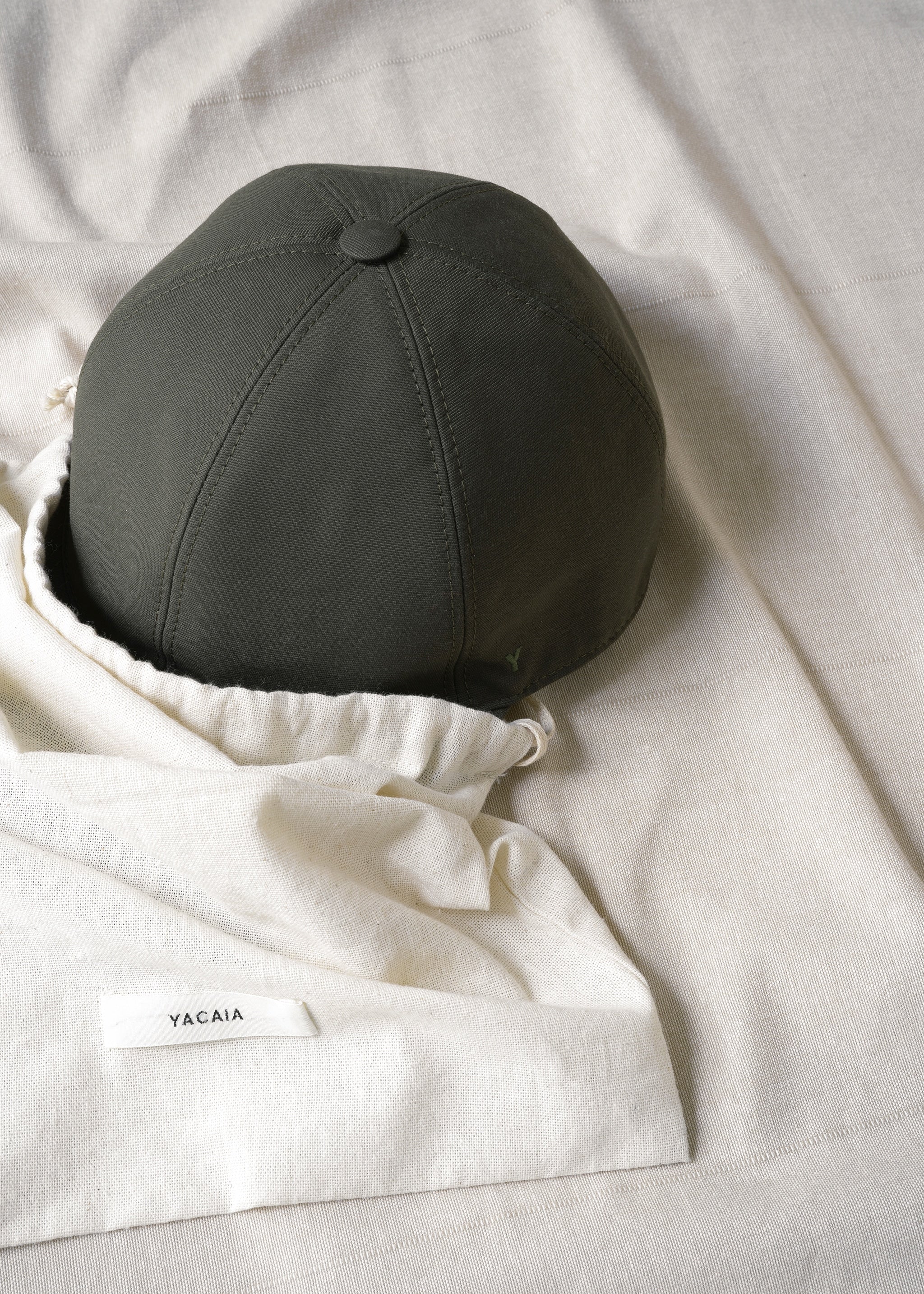 Y-0001 Baseball Cap – - YACAIA blend) (Cotton Olive