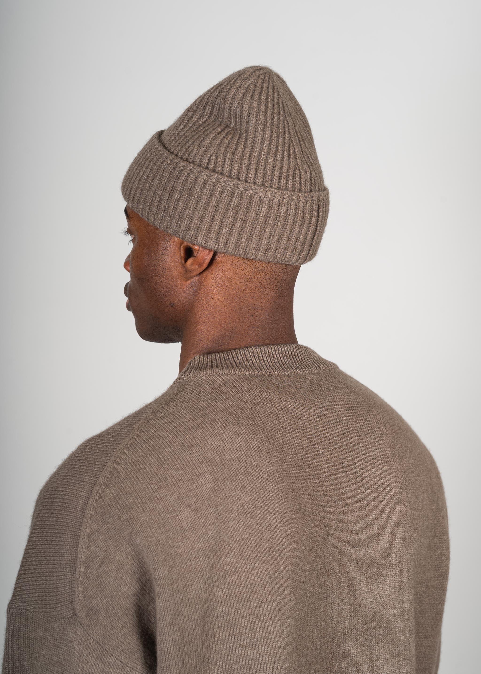 Yacaia Y-0008 Oversized Cashmere Blend Sweater - Brown